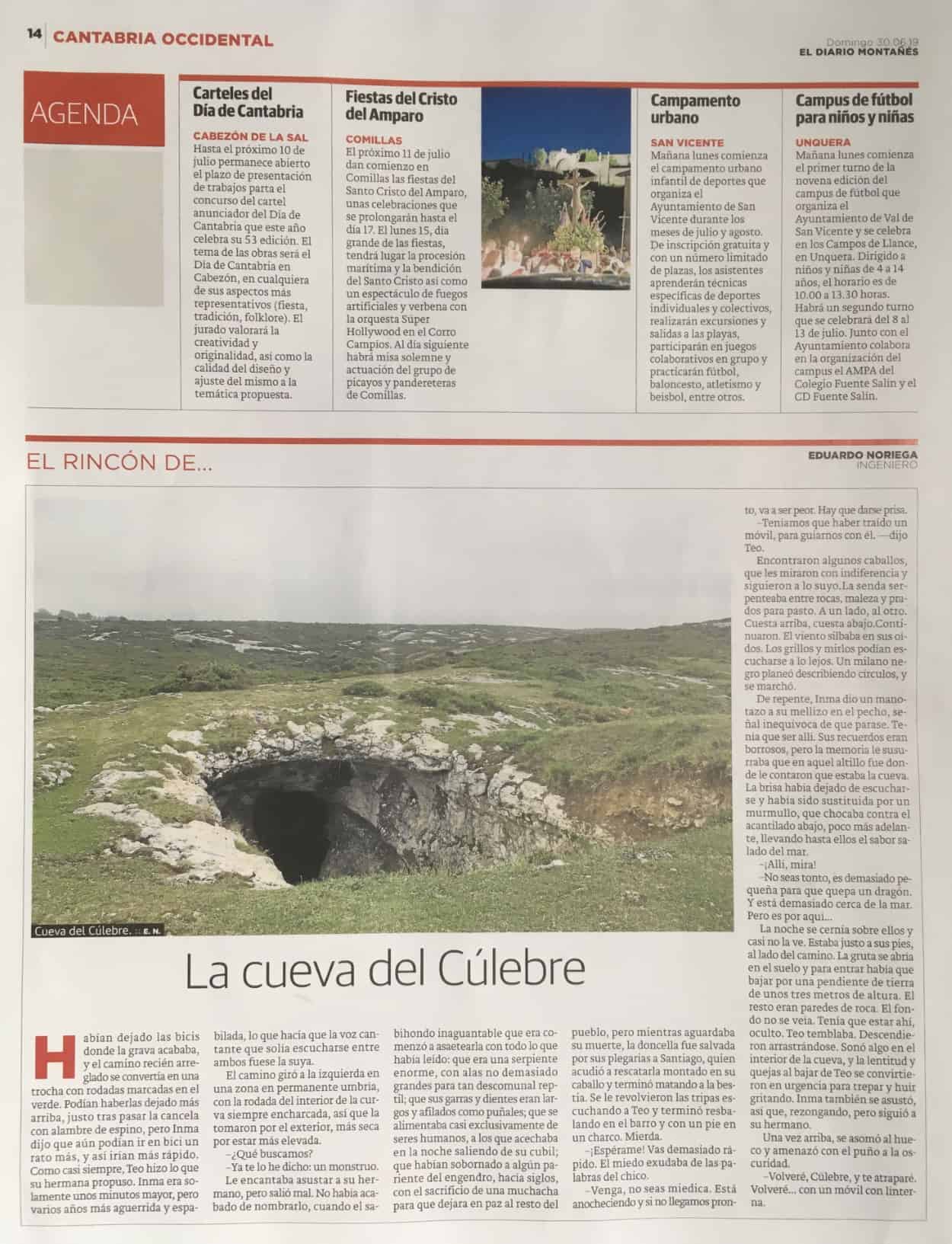 La cueva del Cúlebre - El Diario Montañés