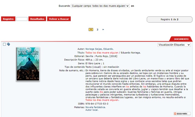 «El Libro Lacre» en las bibliotecas 3 bibliotecas